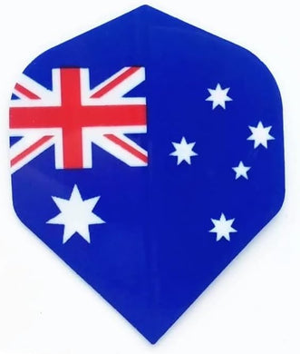 Dartfellas Australia Flag Down Under 75 Micron Strong Dart Flights (3 Sets - 9 Flights)