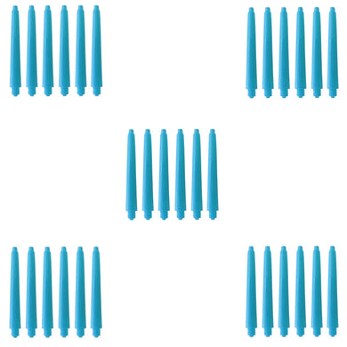 Dartfellas 30 Pack Medium Baby Blue Aqua Dart Shafts