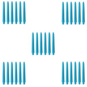 Dartfellas 30 Pack Medium Baby Blue Aqua Dart Shafts