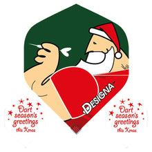 Load image into Gallery viewer, (3 Sets - 9 Flights) Santa Claus Season&#39;s Greatings Christmas Xmas Dart Flights