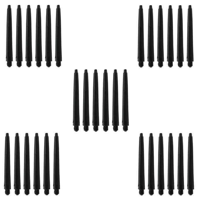 Dartfellas 30 Pack Medium Black Dart Shafts