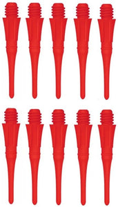 Dartfellas Spare Soft Tips Replacement Plastic Dart Points, Red (Pack of 100)