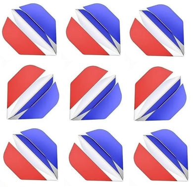 Dartfellas French Flag Dart Flights (3 Sets - 9 Flights)