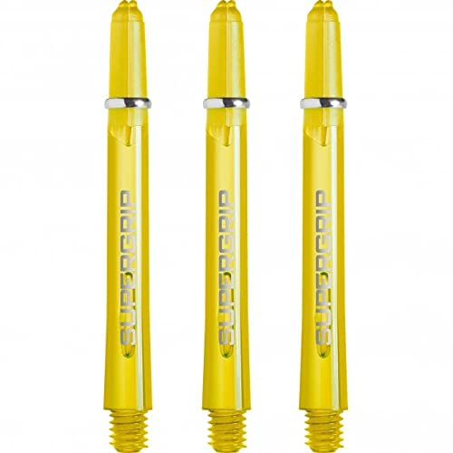 Harrows Supergrip Medium Dart Shafts Yellow (3 Sets)