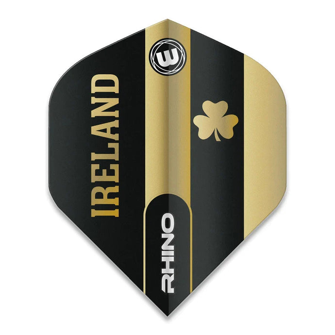 Winmau Rhino Ireland Irish Flag Clover 100 Micron Strong Standard Dart Flights (3 Sets)