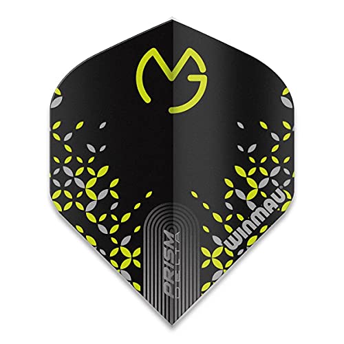 Winmau Prism Delta Pro Player Michael Van Gerwen Dart Flights, MvG Pixel, 100 Micron Extra Strong (1 Set)