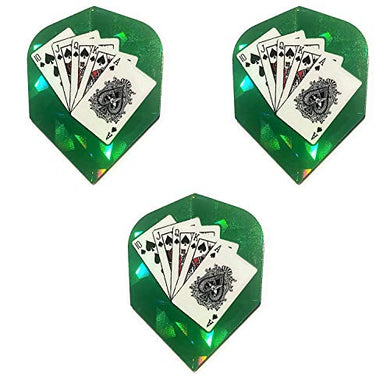 Harrows Hologram Royal Flush Spades 75 Micron Strong Dart Flights (1 Set)