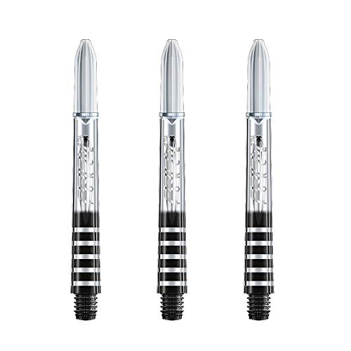 Winmau Prism Force Dart Shafts, Force Grip Zone Stems, Short 36mm, Clear