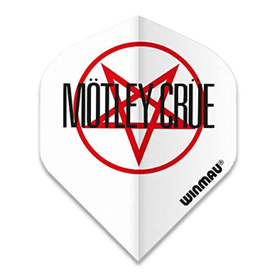 Winmau Motley Crue Pentagram Rock Legends 100 Micron Strong Standard Dart Flights (1 Set)