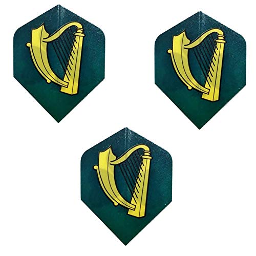 Unicorn Core Celtic Irish Scottish Harp Standard Dart Flights, 75 Micron (1 Set)