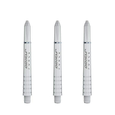 Winmau Prism Force Dart Shafts, Force Grip Zone Stems, Short 36mm, White