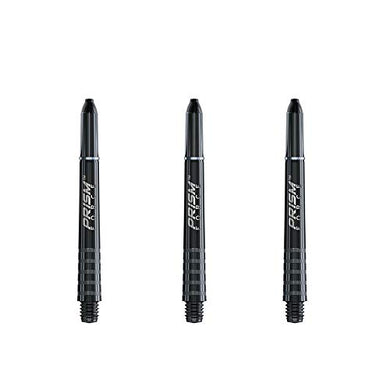 Winmau Prism Force Dart Shafts, Force Grip Zone Stems, Short 36mm, Black