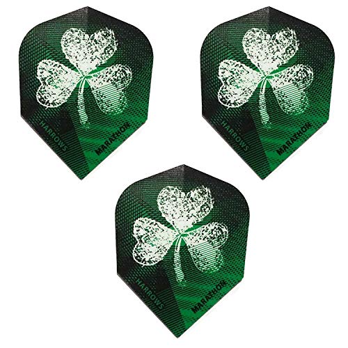 Harrows Marathon Ireland Fighting Irish Flag Clover 75 Micron Patriot Strong Standard Dart Flights (1 Set)