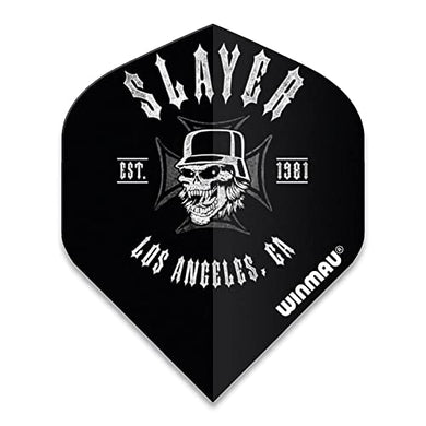 Winmau Slayer Los Angeles Est. 1981 Rock Legends 100 Micron Strong Standard Dart Flights (1 Set)