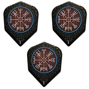 SHOT Dart Series Vegvisir Viking Compass Dart Flights, 100 Micron (1 Set)