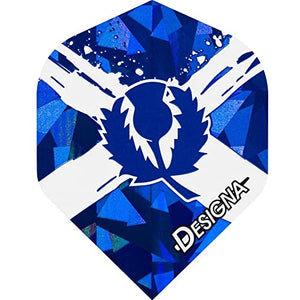 Scotland Flag Lion Scottish 75 Micron Strong Holographic Dart Flights (1 Set)