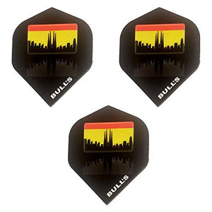 Bulls Powerflite Barcelona Spain Cityscape Outline Dart Flights,100 Micron Extra Strong (1 Set)