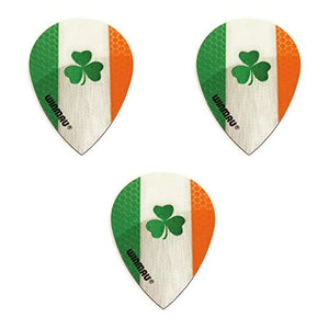 Winmau  Ireland Fighting Irish Clover 75 Micron Strong Slim Pear Dart Flights