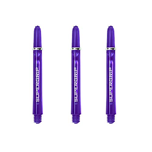 Harrows Supergrip Tweenie Dart Shafts, Polycarbonate Stems, Machined Rings, Purple (1 Set)