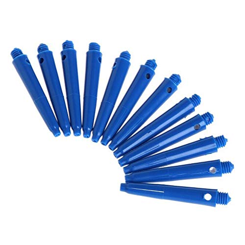 Dartfellas Short Nylon Dart Shafts, 3.5 cm, Blue (4 Sets - 12 Shafts)