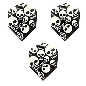 Winmau Mega Standard Skull Skeleton Day of The Dead 75 Micron Strong Standard Dart Flights (1 Set)