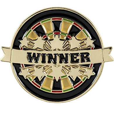 Designa Winner Dartboard Enamel Pin Trophy Badge, Great for Dart Teams & Leagues