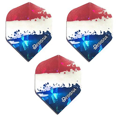 Designa Holland Netherlands Flag 75 Micron Patriot Strong Standard Dart Flights (1 Set)